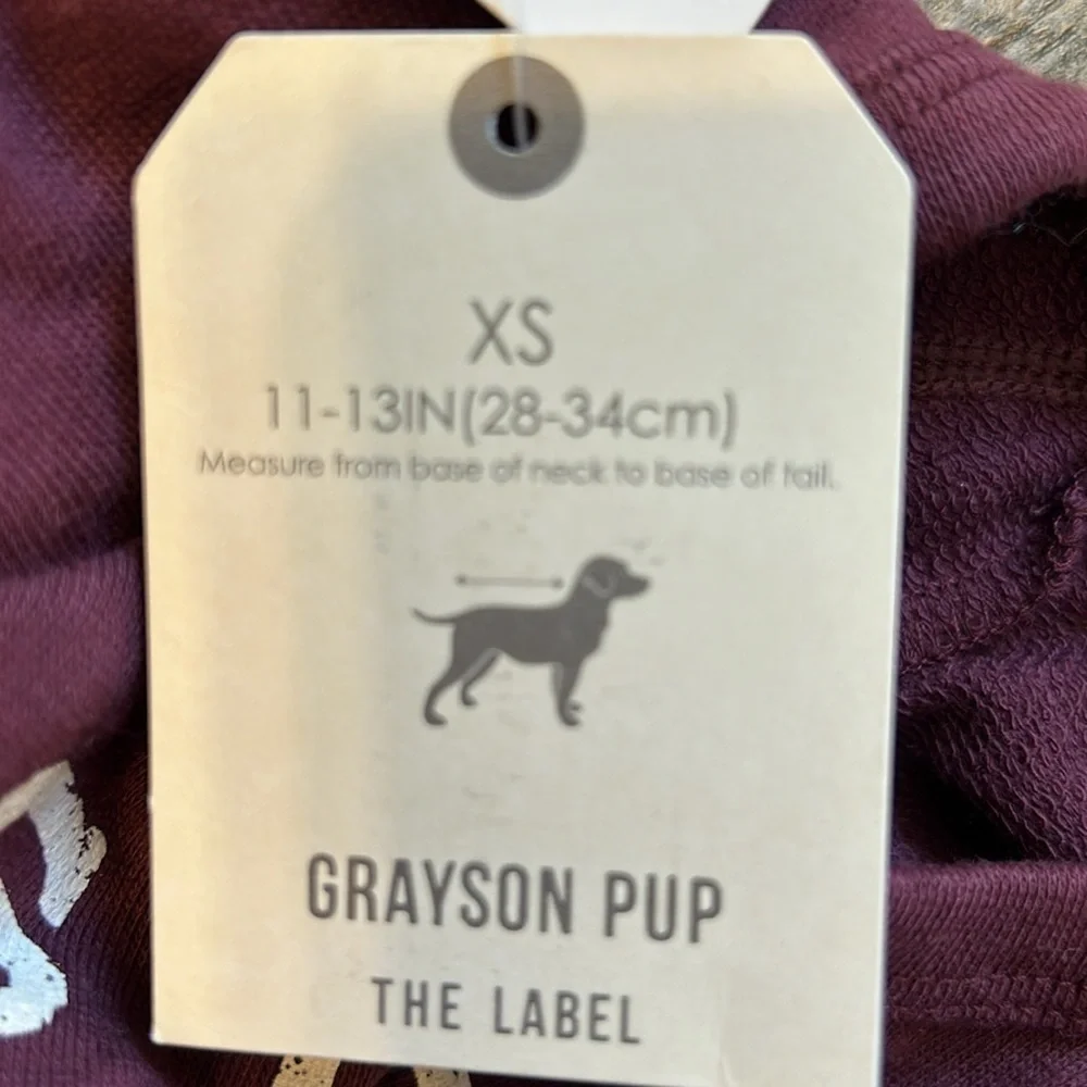 Grayson pup dog shirt xs